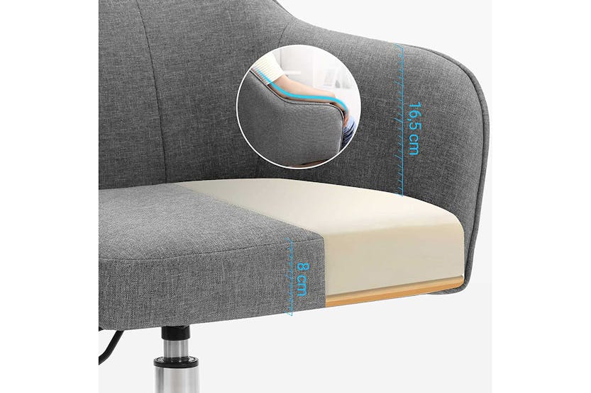 Songmics Office Chair with Adjustable Height | Grey Songmics Office Chair with Adjustable Height | Grey