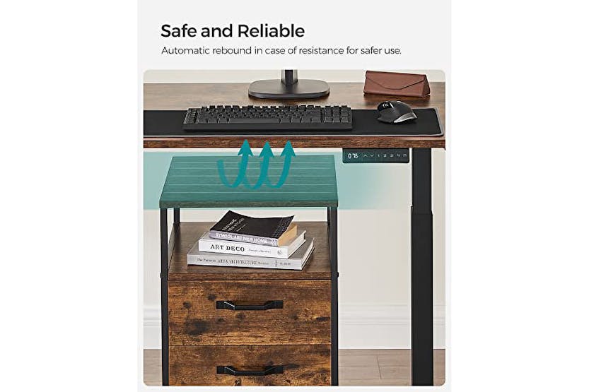 Songmics Height Adjustable Electric Desk Stand with Double Motor | Black | 60 x 175 cm Songmics Height Adjustable Electric Desk Stand with Double Motor | Black | 60 x 175 cm