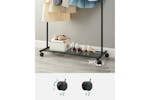 Songmics Clothes Rail on Wheels | Black Songmics Clothes Rail on Wheels | Black