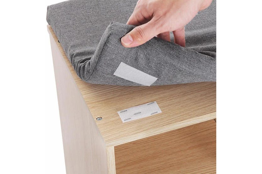 Vasagle Shoe Bench with 10 Compartments | Oak Vasagle Shoe Bench with 10 Compartments | Oak