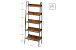 Vasagle Ladder Shelf | 5 Shelves | Vintage Brown/Black Vasagle Ladder Shelf | 5 Shelves | Vintage Brown/Black