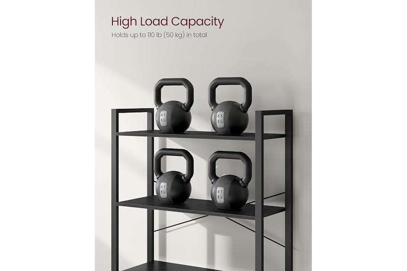 Vasagle Tall Bookcase | Large | 6 Shelves | Ebony Black/Ink Black Vasagle Tall Bookcase | Large | 6 Shelves | Ebony Black/Ink Black