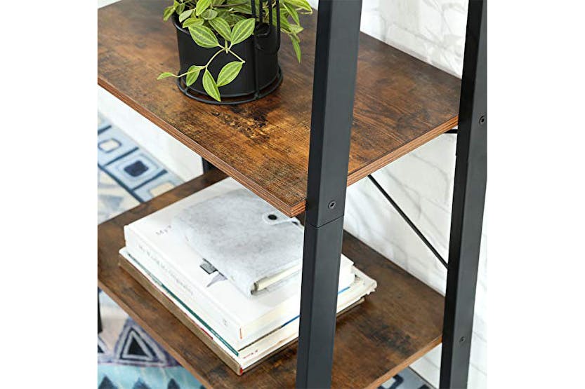 Vasagle Ladder Shelf | 4 Shelves | Rustic Brown Vasagle Ladder Shelf | 4 Shelves | Rustic Brown
