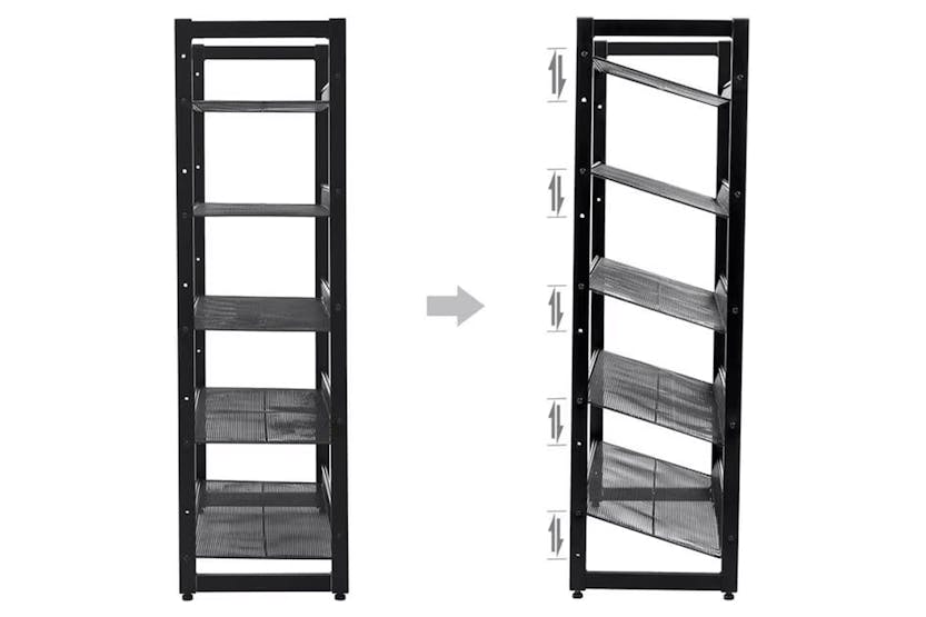 Songmics 5-Tier Shoe Rack | Black Songmics 5-Tier Shoe Rack | Black