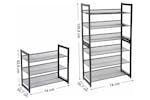 Songmics 3-Tier Shoe Rack | Black Songmics 3-Tier Shoe Rack | Black