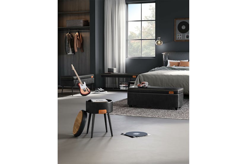 Vasagle EKHO Collection Ottoman Bench | Ink Black Vasagle EKHO Collection Ottoman Bench | Ink Black