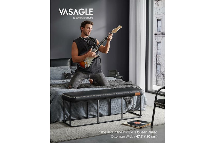 Vasagle EKHO Collection Ottoman Bench | Ink Black Vasagle EKHO Collection Ottoman Bench | Ink Black