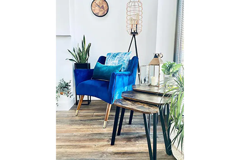 Vasagle Nesting Coffee Table | Set of 3 | Rustic Brown/Black Vasagle Nesting Coffee Table | Set of 3 | Rustic Brown/Black