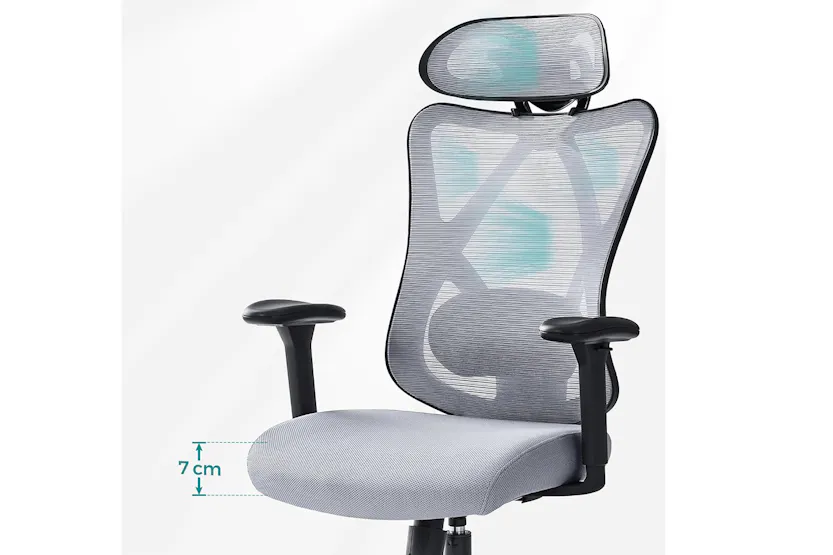 Songmics Ergonomic Office Chair | Dove Grey Songmics Ergonomic Office Chair | Dove Grey