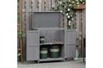 Outsunny Outdoor Garden Storage Shed with Shelf Hinged Roof | Grey Outsunny Outdoor Garden Storage Shed with Shelf Hinged Roof | Grey