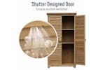 Outsunny Garden Wood Storage Shed with Lockable Door | Natural Wood Outsunny Garden Wood Storage Shed with Lockable Door | Natural Wood