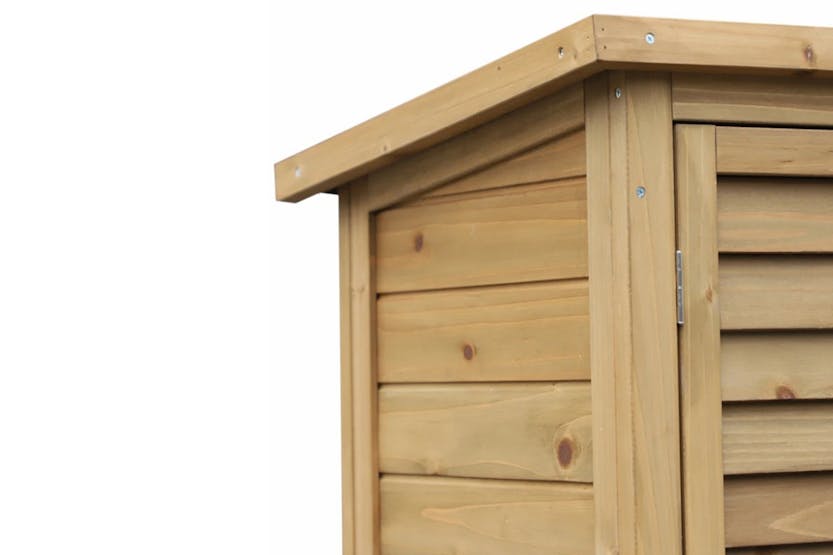 Outsunny Garden Wooden Storage Shed | Natural Wood Outsunny Garden Wooden Storage Shed | Natural Wood