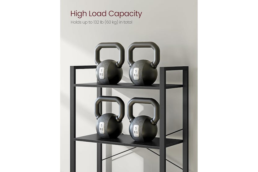 Vasagle Tall Bookshelf | 6 Shelves | Ebony Black/Ink Black Vasagle Tall Bookshelf | 6 Shelves | Ebony Black/Ink Black