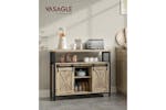 Vasagle Sideboard with 2 Sliding Barn Doors | Turquoise Brown/Ink Black Vasagle Sideboard with 2 Sliding Barn Doors | Turquoise Brown/Ink Black