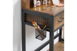 Vasagle Vanity Table Mirror and Stool with Tri-Fold Mirror | Rustic Brown/Black Vasagle Vanity Table Mirror and Stool with Tri-Fold Mirror | Rustic Brown/Black