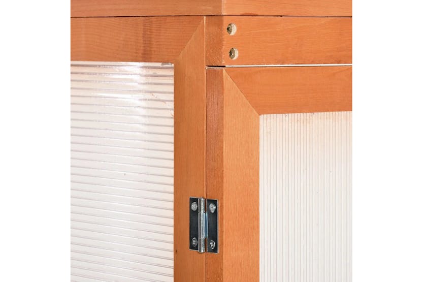 Outsunny 3-Tier Outdoor Garden Wooden Greenhouse | Natural Wood Outsunny 3-Tier Outdoor Garden Wooden Greenhouse | Natural Wood