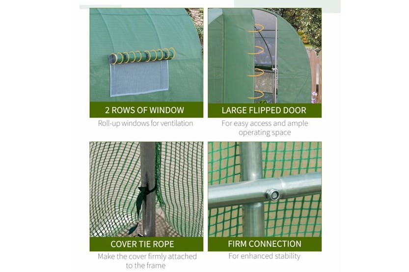Outsunny 845-142v00gn - Tunnel Green House Outsunny 845-142v00gn - Tunnel Green House