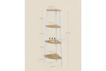 Vasagle Corner Ladder Shelves | 4 Shelves | Natural/White Vasagle Corner Ladder Shelves | 4 Shelves | Natural/White