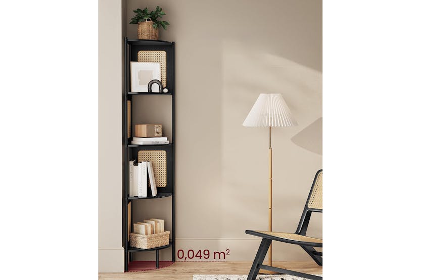 Vasagle Corner Shelf | Ebony Black Vasagle Corner Shelf | Ebony Black