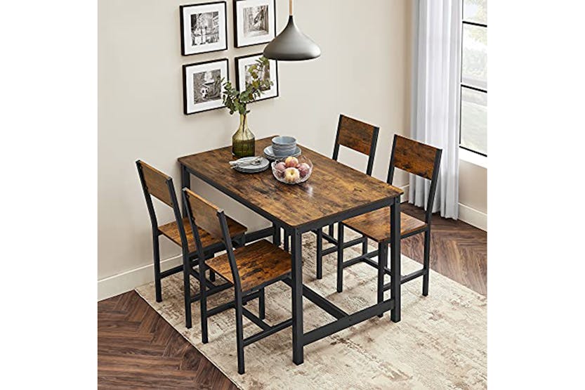 Vasagle Dining Chairs | Vintage Brown/Black | Set of 2 Vasagle Dining Chairs | Vintage Brown/Black | Set of 2