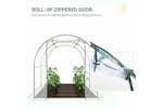Outsunny Walk-in Small Greenhouse with Steel Frame | Transparent Outsunny Walk-in Small Greenhouse with Steel Frame | Transparent