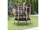 Homcom Childrens Mini Trampoline with Enclosure | 5ft | Pink Homcom Childrens Mini Trampoline with Enclosure | 5ft | Pink