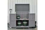Outsunny Outdoor Garden Storage Shed with Shelf Hinged Roof | Grey Outsunny Outdoor Garden Storage Shed with Shelf Hinged Roof | Grey