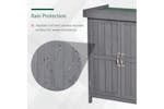 Outsunny Outdoor Garden Storage Shed with Shelf Hinged Roof | Grey Outsunny Outdoor Garden Storage Shed with Shelf Hinged Roof | Grey