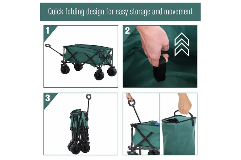 Outsunny 845-311gn - Garden Cart Outsunny 845-311gn - Garden Cart