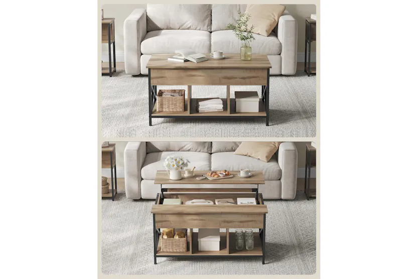 Vasagle Coffee Table | Camel Brown/Black Vasagle Coffee Table | Camel Brown/Black