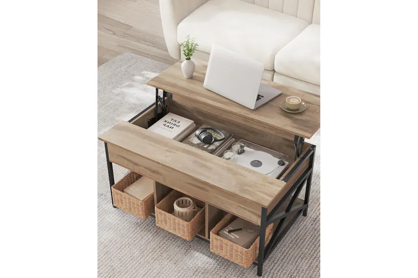 Vasagle Coffee Table | Camel Brown/Black Vasagle Coffee Table | Camel Brown/Black