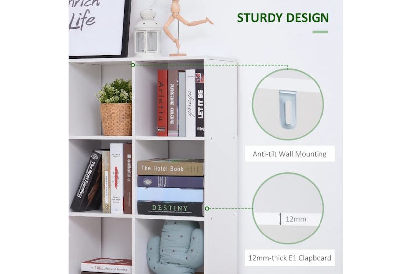 Homcom 9 Compartments Storage Cabinet | White Homcom 9 Compartments Storage Cabinet | White