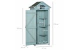 Outsunny Outdoor Garden Storage Shed | Blue Outsunny Outdoor Garden Storage Shed | Blue