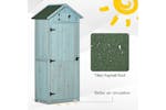 Outsunny Outdoor Garden Storage Shed | Blue Outsunny Outdoor Garden Storage Shed | Blue