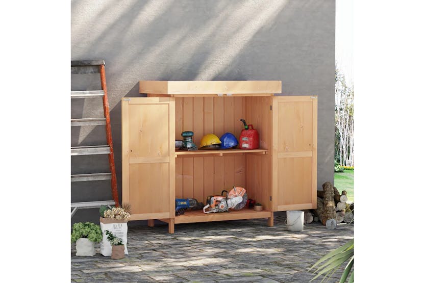 Outsunny Outdoor Garden Storage Shed | Burly Wood Outsunny Outdoor Garden Storage Shed | Burly Wood