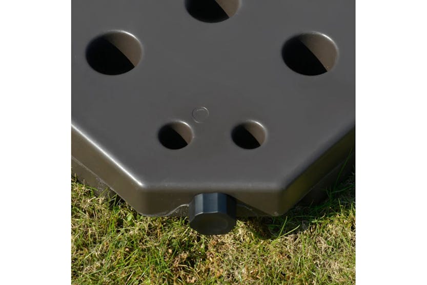 Outsunny 4PCs Cantilever Patio Umbrella Base Stand | Coffee Brown Outsunny 4PCs Cantilever Patio Umbrella Base Stand | Coffee Brown