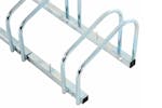 Homcom Bike Floor Stand and Outdoor Bike Rack | Silver Homcom Bike Floor Stand and Outdoor Bike Rack | Silver