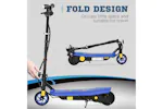 Homcom Foldable Childrens Electric Scooter with LED Headlight | Blue Homcom Foldable Childrens Electric Scooter with LED Headlight | Blue