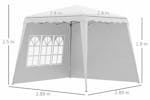 Outsunny 84c-411v00wt - Pop Up Canopy With Inclined Legs Outsunny 84c-411v00wt - Pop Up Canopy With Inclined Legs