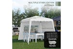 Outsunny 84c-411v00wt - Pop Up Canopy With Inclined Legs Outsunny 84c-411v00wt - Pop Up Canopy With Inclined Legs