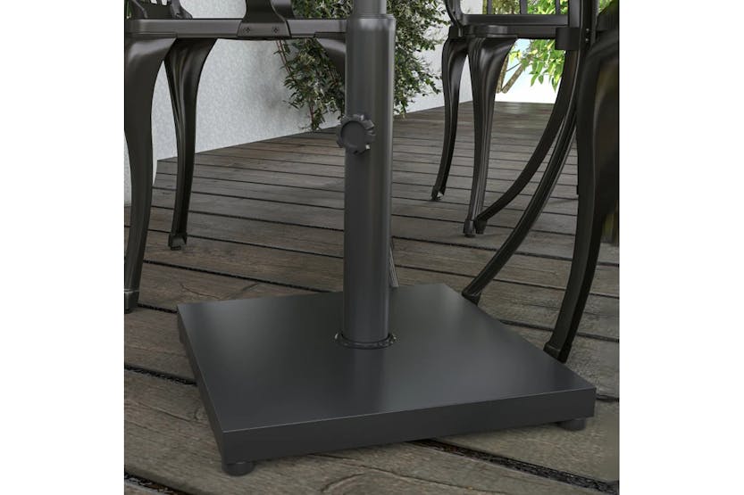 Outsunny Heavy Duty Weighted Umbrella Holder | Black Outsunny Heavy Duty Weighted Umbrella Holder | Black