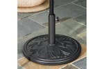 Outsunny Round Umbrella Stand | Black Outsunny Round Umbrella Stand | Black
