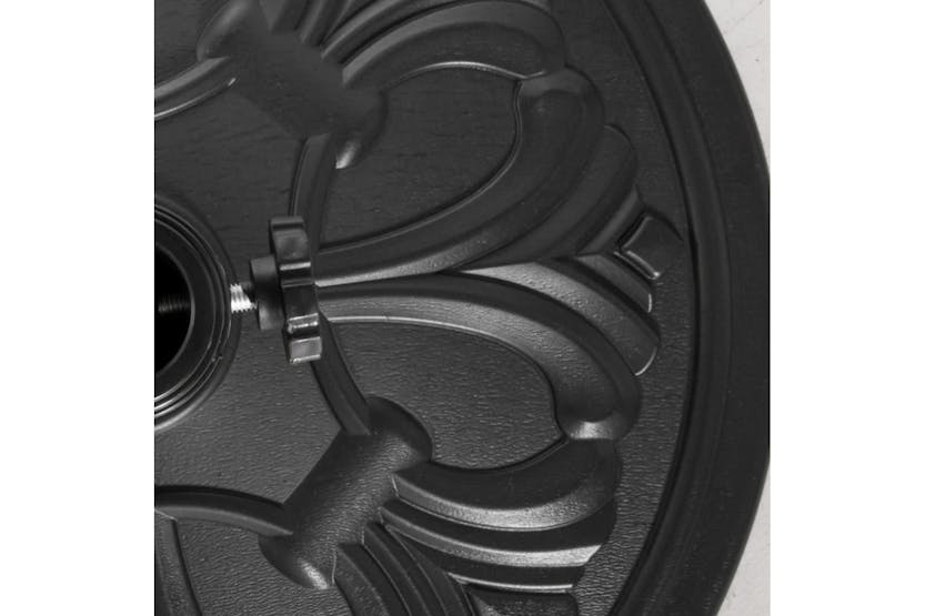 Outsunny Round Umbrella Stand | Black Outsunny Round Umbrella Stand | Black