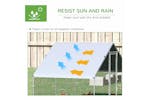 PawHut Walk In Chicken Coop with Run Hen House | Silver PawHut Walk In Chicken Coop with Run Hen House | Silver