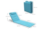 Outsunny 84b-455v70lb - Beach Lounger Outsunny 84b-455v70lb - Beach Lounger