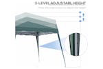 Outsunny 84c-075gn - Pop Up Canopy With Inclined Legs Outsunny 84c-075gn - Pop Up Canopy With Inclined Legs