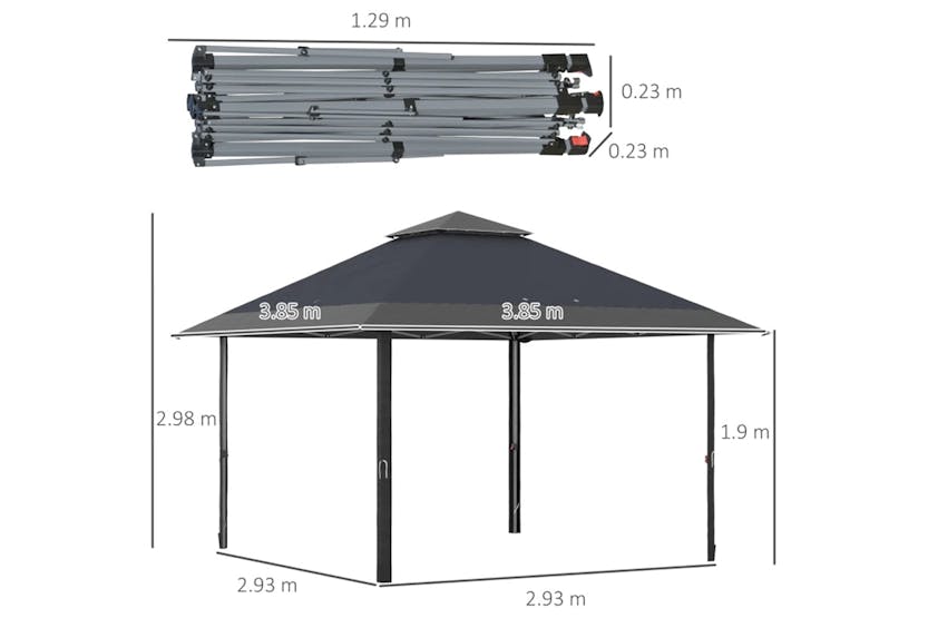 Outsunny 84c-229v01gy - Pop Up Canopy Outsunny 84c-229v01gy - Pop Up Canopy