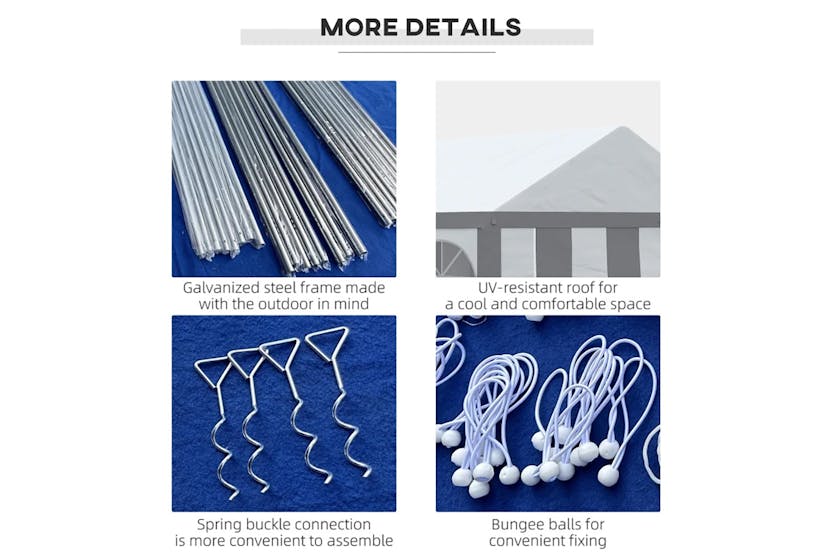 Outsunny 84c-375v02gy - Party Tent Outsunny 84c-375v02gy - Party Tent