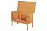 PawHut Rabbit Hutch | Natural Wood PawHut Rabbit Hutch | Natural Wood