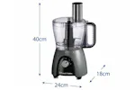 Russell Hobbs Desire Food Processor | 27111 | Matte Charcoal Russell Hobbs Desire Food Processor | 27111 | Matte Charcoal